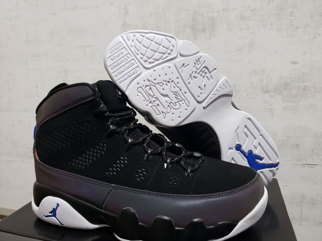 Air Jordan 9 Black Grey Light AJ IX Men's Basketball Shoes-20